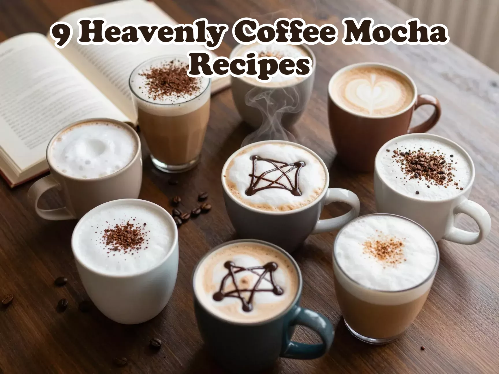 Nine heavenly coffee mocha recipes for chocolate cravings flatlay main