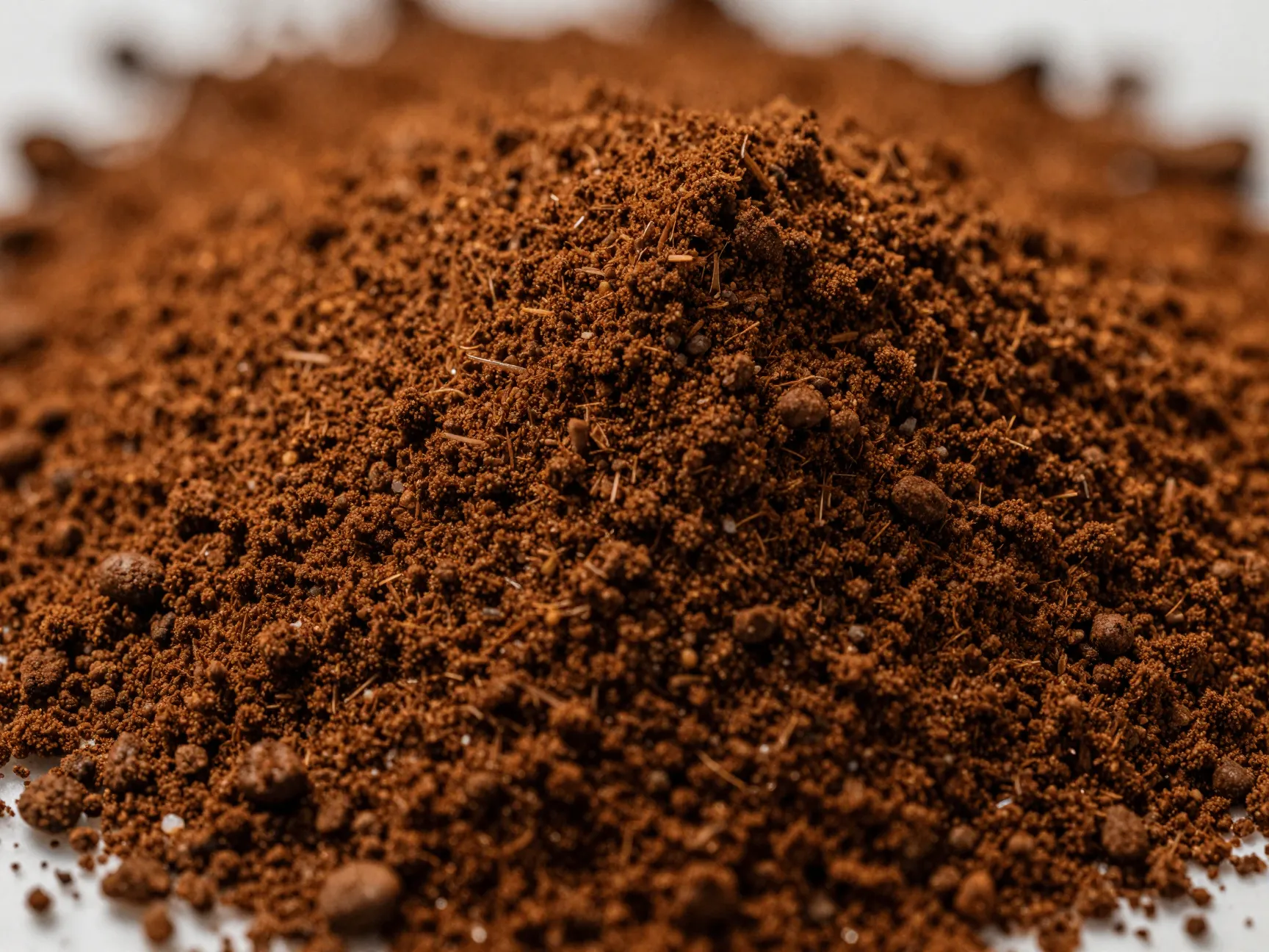 Ground coffee with grind consistency slightly finer than table salt