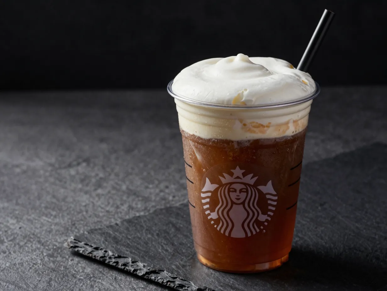 Bold irish cream cold brew with vanilla sweet cream cold foam