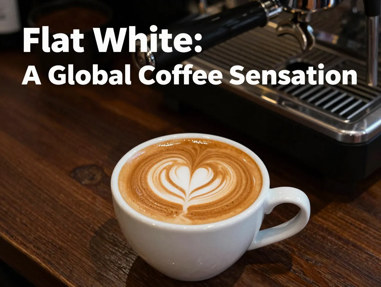 White cup microfoam heart espresso machine wood table craft coffee