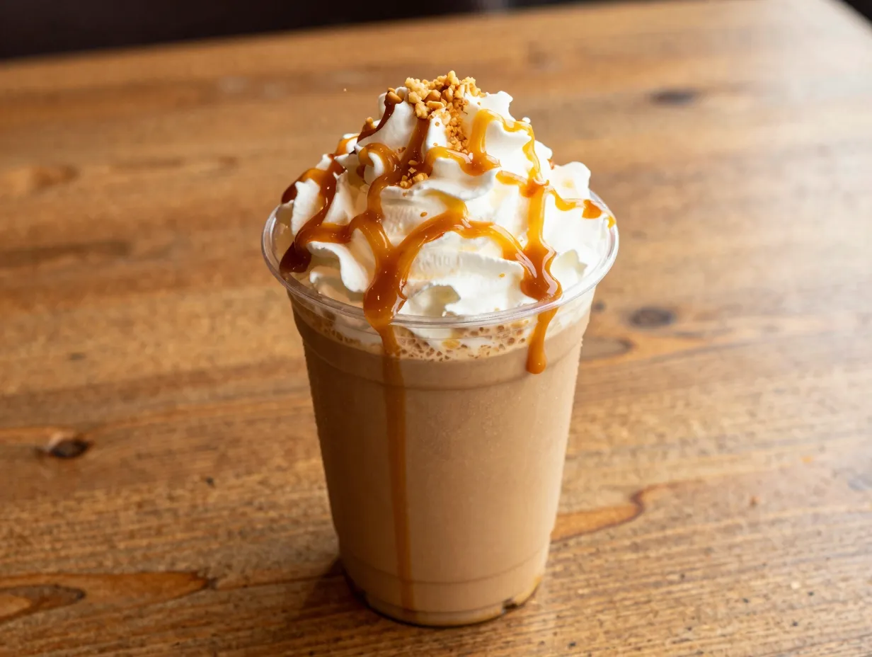Butterbeer frappuccino extra caramel drizzle grande cup