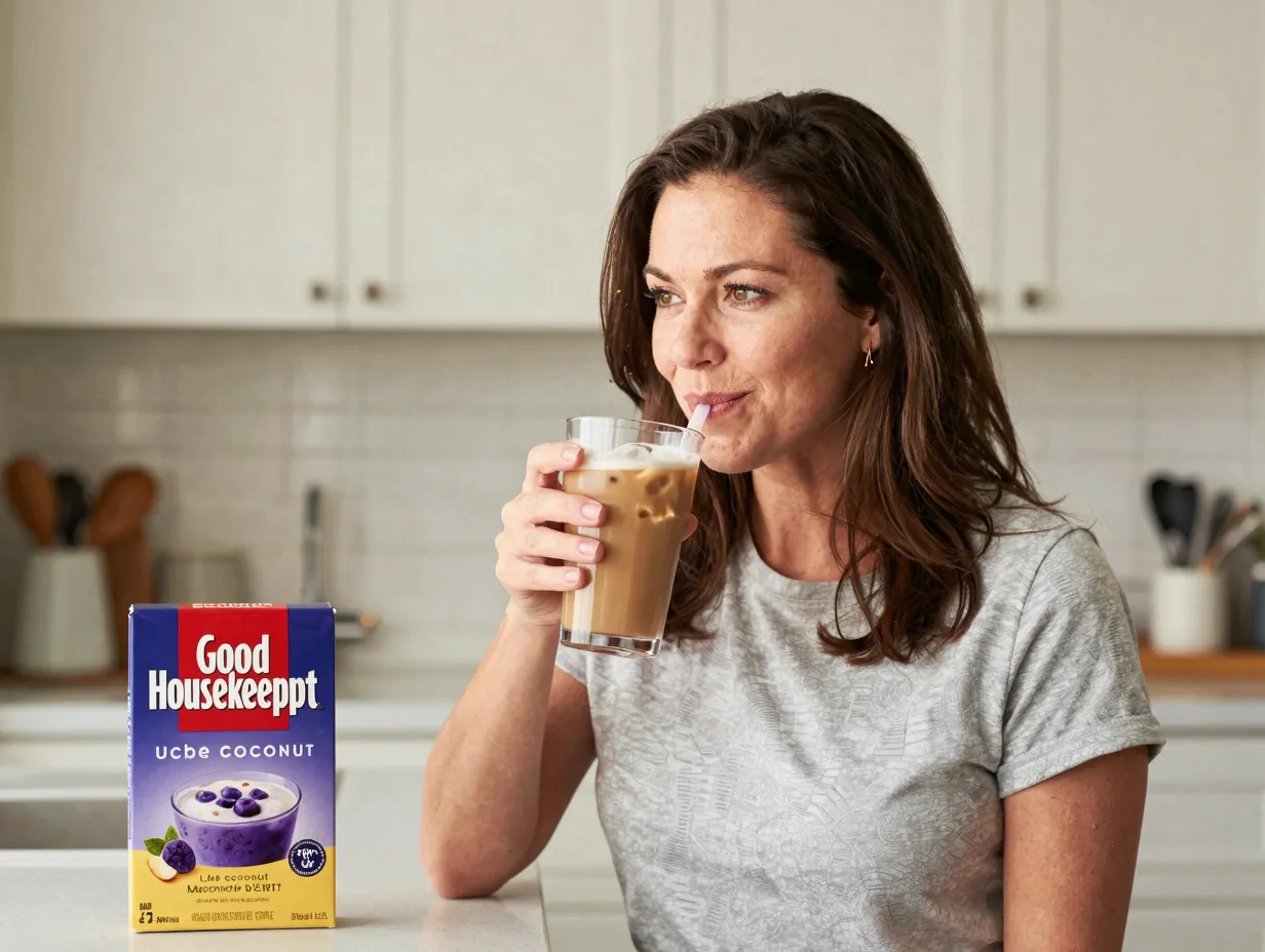 Good housekeeping reviewer tasting the top spring menu pick