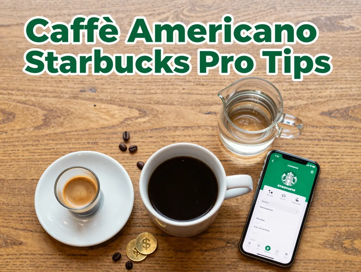Starbucks americano hack espresso shot ceramic mug savings pro tips