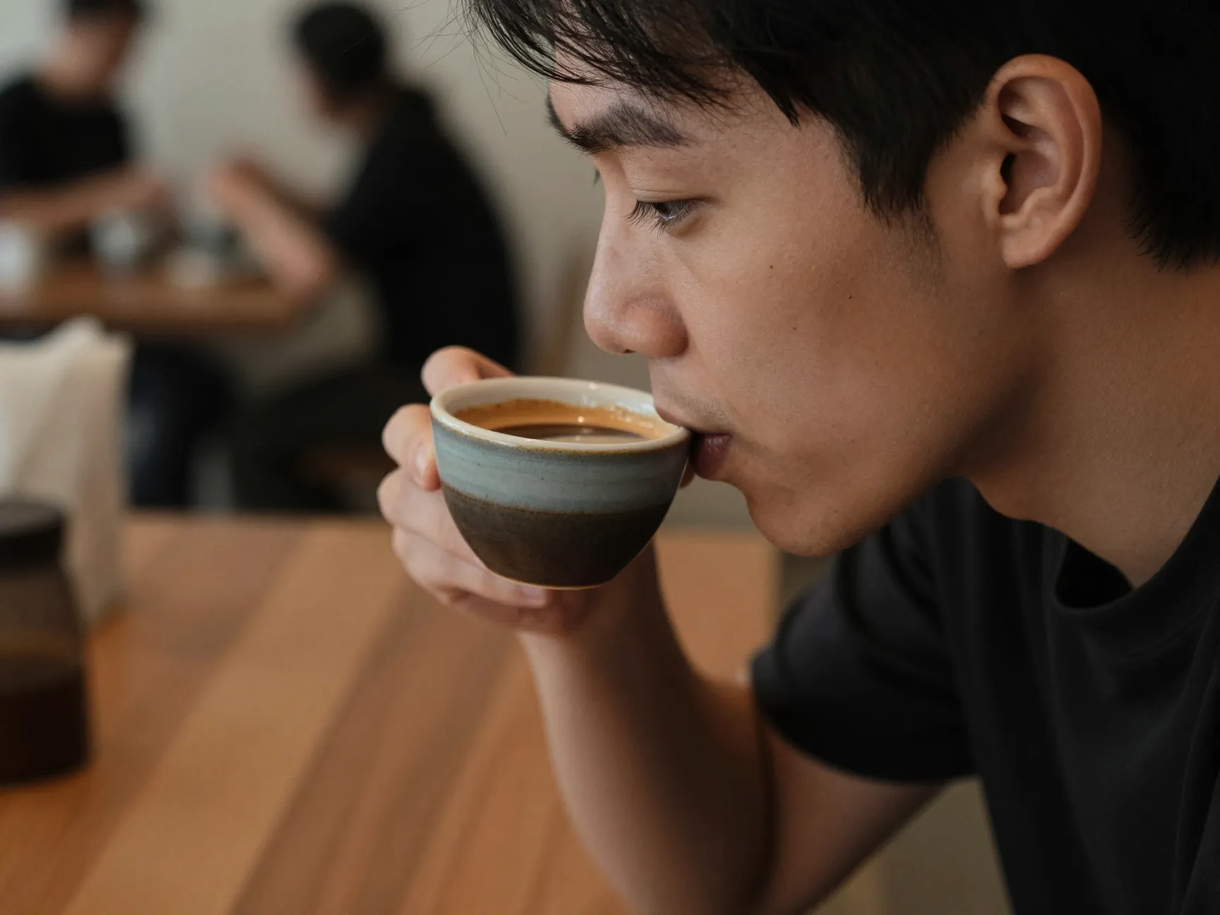 Concentrated caffeine hit from a small potent flat white