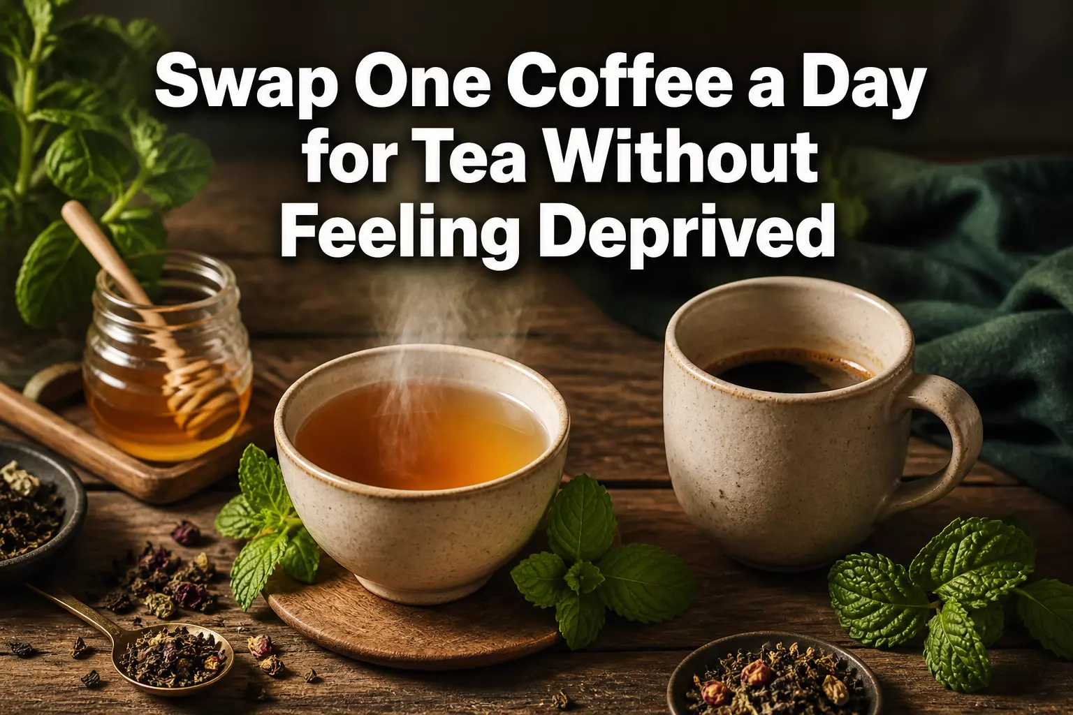Swap coffee for tea wellness hero banner