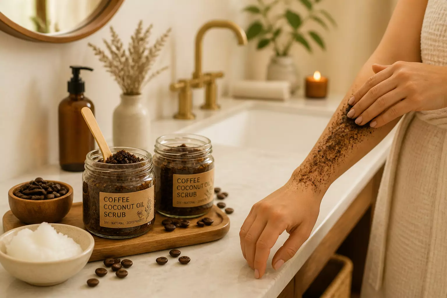 Coffee ground diy body scrub zero waste guide