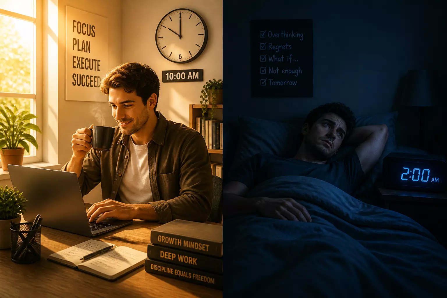 Morning coffee later better sleep contrast