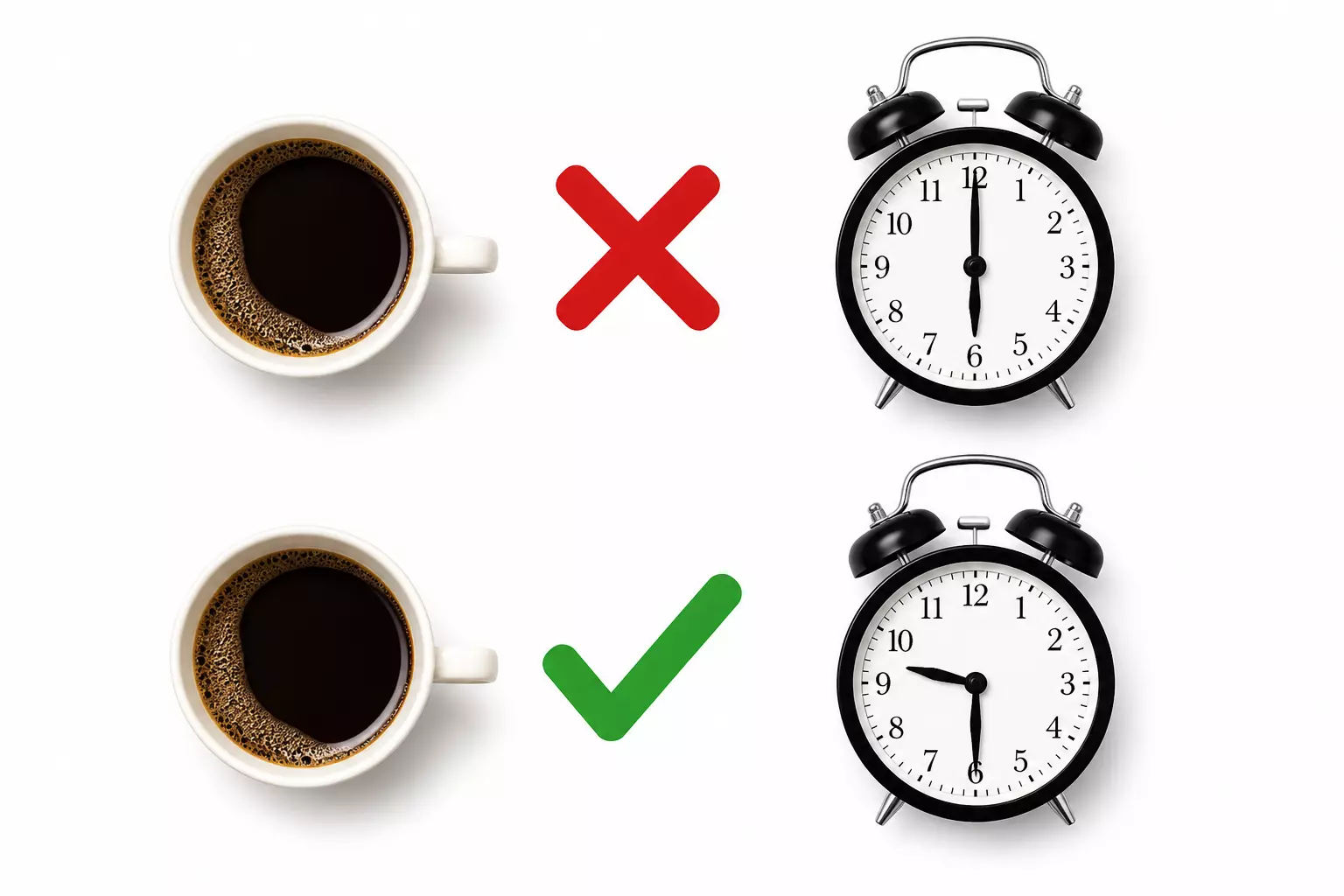 X six am check nine thirty coffee timing