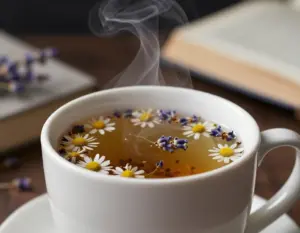 Read more about the article 8 Soothing Benefits of Chamomile and Lavender Tea for Sleep & Stress
