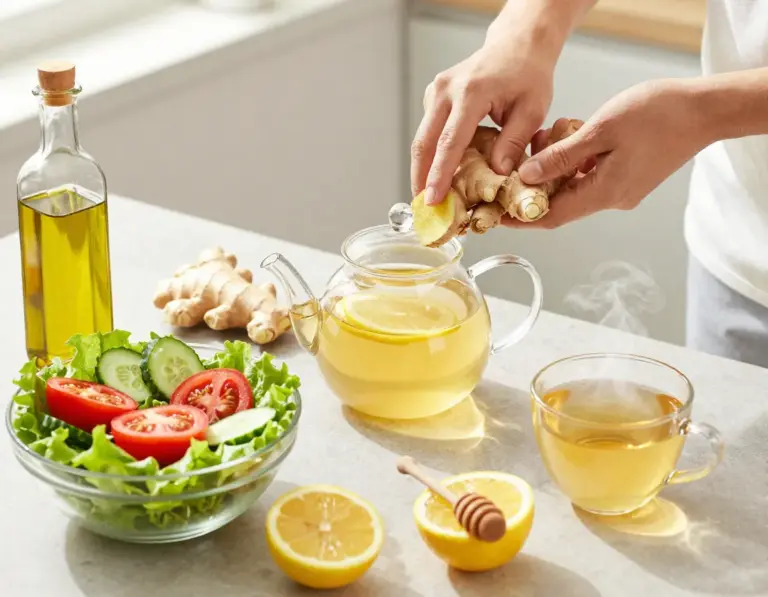 Featured Enhanced Digestive Function Gut Health Lemon Ginger Tea