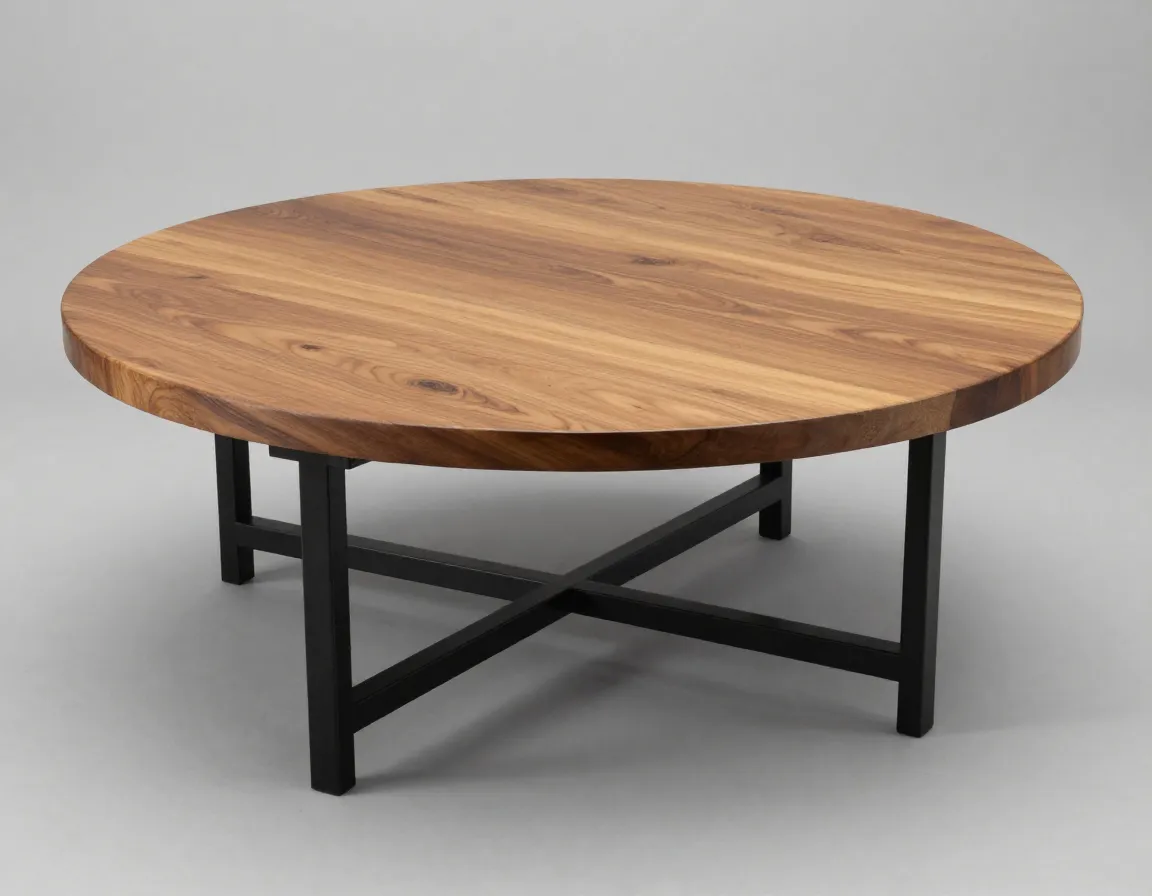 Read more about the article 8 Industrial Round Coffee Tables to Anchor Your Modern Living Room