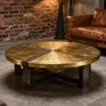8 Glamorous Round Gold Metal Coffee Tables to Elevate Your Lounge
