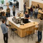 How to Design an Inspiring Office with Coffee in Mind (9 Ideas)